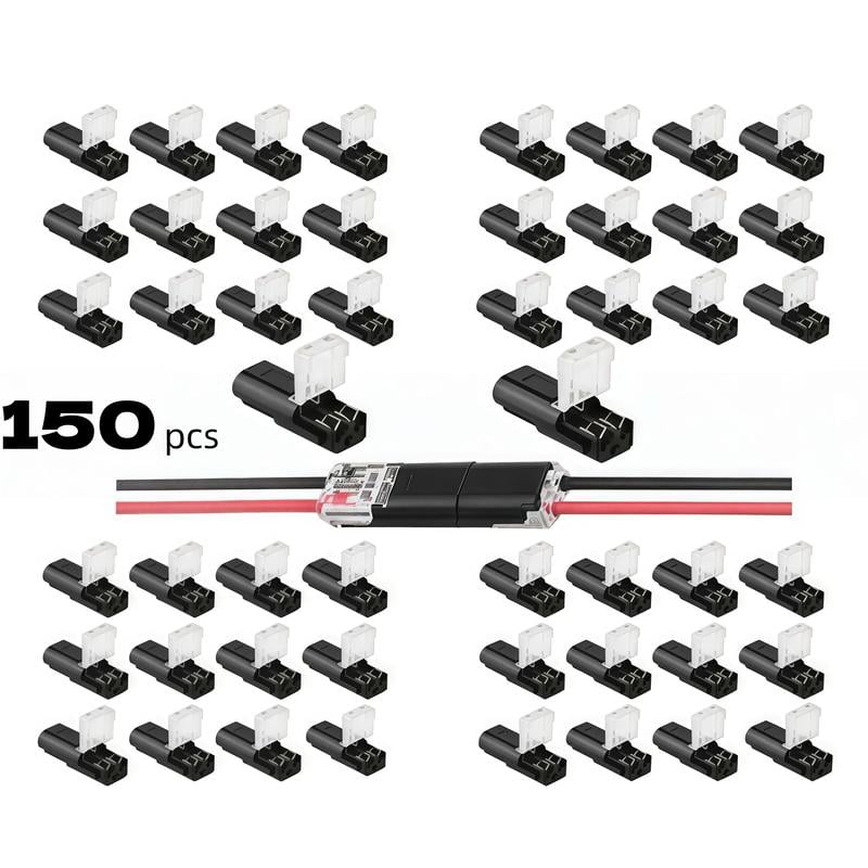 🔥LAST DAY 50% OFF - 🛠️💥Double-Wire Plug-in Connector Led Light Strip Connectors 2 Pin
