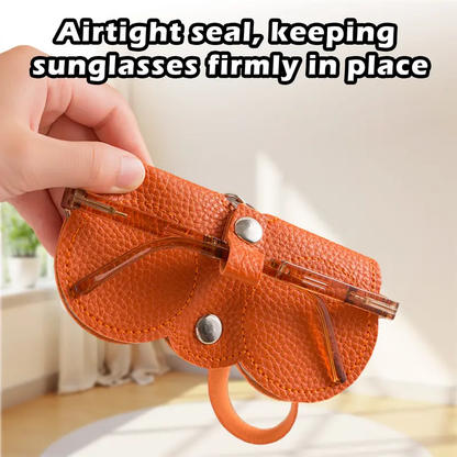🔥Limited TimePromotion 50% OFF🔥 Soft PU Leather Sunglasses Bag👓️