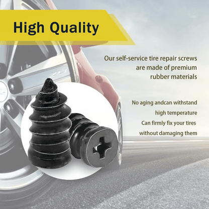 🔥Limited Time Promotion 50% OFF 🔩2-Size Tire Repair Kit – 60 Rubber Nails for Quick Puncture Fixes