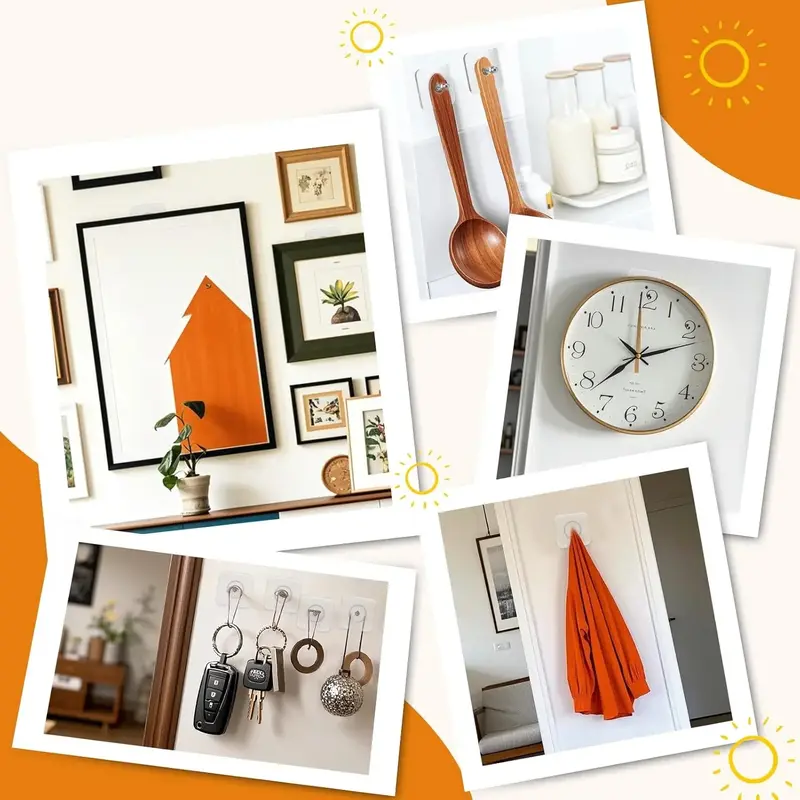 🔥Limited TimePromotion 50% OFF🔥 BUY 10 GET 10 FREE 20PCS Adhesive Frame Hooks Wall Mount-YH