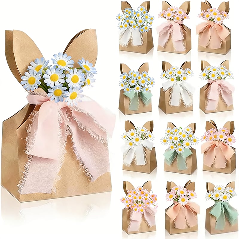 🔥Limited Time Promotion 50% OFF 🐰Boho Bow Goodie Bags for Egg Hunts