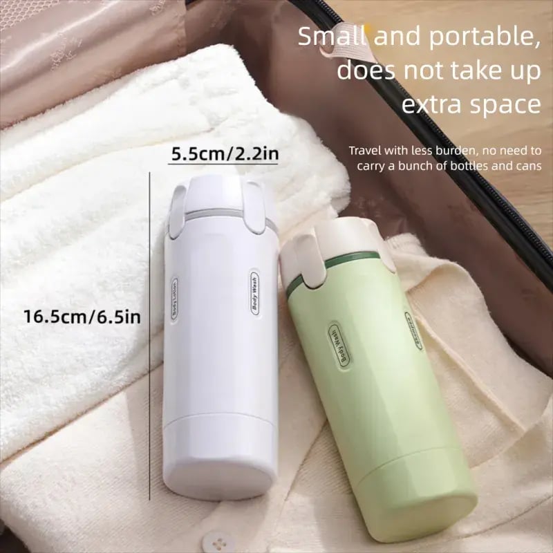 4-in-1 Portable Cosmetic & Shampoo Dispenser – Travel-Friendly Storage Bottle