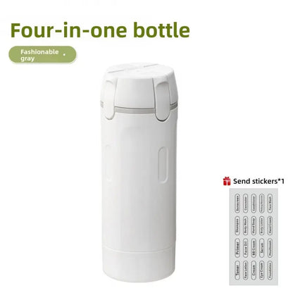 4-in-1 Portable Cosmetic & Shampoo Dispenser – Travel-Friendly Storage Bottle