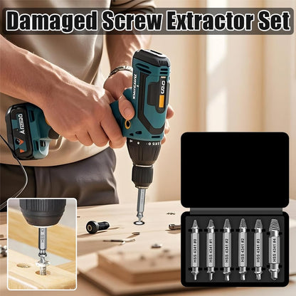 🔥Limited TimePromotion 50% OFF🔥 - 🛠️ Stripped Broken Screw Remover, 🔩6 Counts Set Easy Out Bolt Extractor