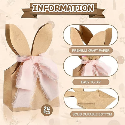 🔥Limited Time Promotion 50% OFF 🐰Boho Bow Goodie Bags for Egg Hunts